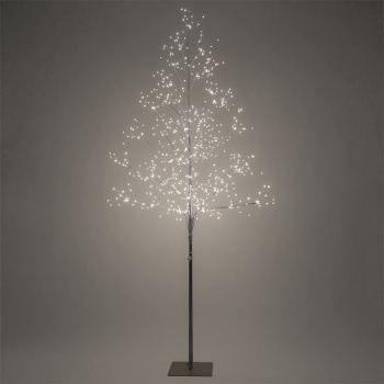 LED vonkajší stromček, 150cm, 360 LED, teplé biele svetlo, hnedá farba