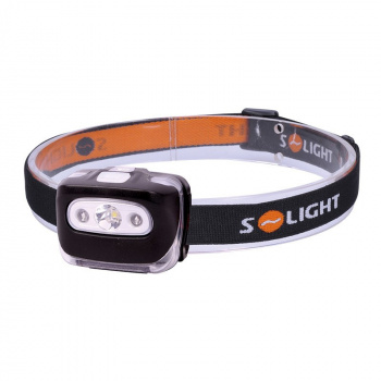 LED čelové svietidlo, 3W + červené svetlo, 3x AAA