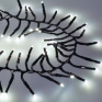 LED vonkajšia vianočná reťaz s diaľkový ovládaním- Cluster, 576 LED, 8 funkcií, časovač, IP44, studená biela