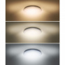 LED stropné svietidlo PLAIN, 3CCT, 24W, 1920lm, 3000K, 4000K, 6000K, okrúhle, 38cm