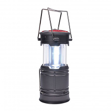 LED nabíjacie kempingové svietidlo s lucernou, 200lm, sivá