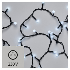  VAN16 - Vánoční řetěz – kuličky, 2,5m/50LED vnitřní, stud. bílá 