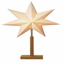  VAN66 - Stolní lampa dřevo hvězda 55cm,232-00 