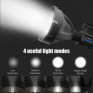 LED nabíjacie ručné svietidlo s power bankom, 800lm, Li-Ion