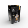 LED vianočný lampáš biely, 33cm, 3x LED sviečka, 3x AAA