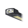Pracovná nabíjacia LED lampa, 500lm + 70lm, COB, Li-Ion, USB, čiernooranžová