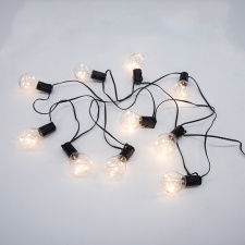 Vonkajšia reťaz s dekoratívnym LED žiarovkami, 10x micro LED žiarovka, 3m, 3xAA