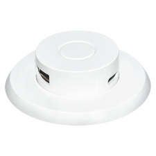 Výsuvná nabíjačka USB A+C 24W PD, biela