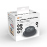 Bezdrôtová 15W + USB A+C 20W PD výsuvná nabíjačka, čierna