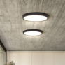 LED osvetlenie s diaľkovým ovládačom Estela Black, 36W, 2700lm, 30cm, zmena chromatickosti, stmievateľná
