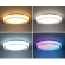LED osvetlenie s diaľkovým ovládačom Floco, 30W + 6W RGB, 2100lm, 40cm, zmena chromatickosti, stmievateľná