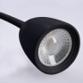 LED nástenná lampička, stmievateľná, 4W, 280lm, 3000K, čierna