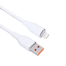 Lightning kábel, USB 2.0 A konektor - Lightning konektor, silikón, 0,5m