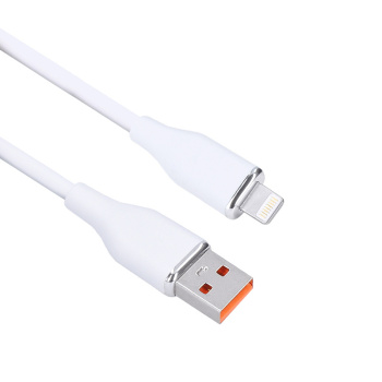 Lightning kábel, USB 2.0 A konektor - Lightning konektor, silikón, 0,5m