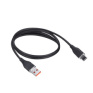 USB-C kábel, USB 2.0 A konektor - USB-C 3.1 konektor, silikón, 0,5m