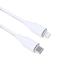 USB-C/Lightning kábel, USB-C konektor - Lightning konektor, silikón, 0,5m