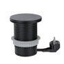 Vstavaná zásuvka + USB A+C + Wireless 10W, otočné viečko, kábel 2m, čierna