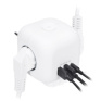 Rozbočka kocka, 3x 16A + USB A+C, biela, vypínač