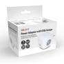 Rozbočka kocka, 3x 16A + USB A+C, biela, vypínač