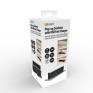 3z + USB A+C 20W PD výsuvný blok zásuviek, 2m, nerez oceľ