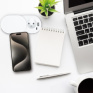 1z + USB A+C 20W PD vstavaná zásuvka s posuvným viečkom, 2m, matná biela