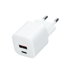 USB-C + USB-A fast charger GaN 20W PD