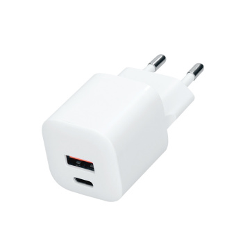USB-C + USB-A fast charger GaN 20W PD