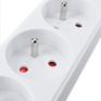 Predlžovací prívod 5m, 3 zásuvky, 16A/3680W, PVC, biely