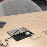 Vestavný blok zásuviek s posuvným krytom, 2 zásuvky, HDMI, USB A+C 20W PD, 2m, strieborný