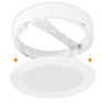 LED mini panel kúpeľňový 2v1, 3CCT, podhľadový / prisadený, 12W, 1020lm, IP54, biela, okrúhly