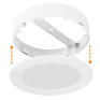 LED mini panel kúpeľňový 2v1, 3CCT, podhľadový / prisadený, 18W, 1530lm, IP54, biela, okrúhly