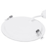LED mini panel kúpeľňový 2v1, 3CCT, podhľadový / prisadený, 18W, 1530lm, IP54, biela, okrúhly