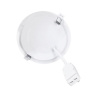 LED mini panel kúpeľňový 2v1, 3CCT, podhľadový / prisadený, 18W, 1530lm, IP54, strieborna, okrúhly
