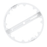 LED mini panel kúpeľňový 2v1, 3CCT, podhľadový / prisadený, 18W, 1530lm, IP54, strieborna, okrúhly