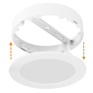 LED mini panel kúpeľňový 2v1, 3CCT, podhľadový / prisadený, 24W, 2040lm, IP54, biela, okrúhly