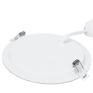 LED mini panel kúpeľňový 2v1, 3CCT, podhľadový / prisadený, 24W, 2040lm, IP54, biela, okrúhly