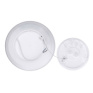 LED osvetlenie Acate s ochranou proti vlhkosti, IP54, 18W, 1620lm, 3CCT, 22cm, strieborná