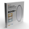 LED osvetlenie Acate s ochranou proti vlhkosti, IP54, 18W, 1620lm, 3CCT, 22cm, strieborná