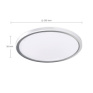 LED osvetlenie Acate s ochranou proti vlhkosti, IP54, 24W, 2160lm, 3CCT, 30cm, strieborná