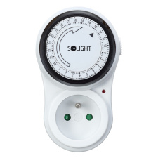 Časový spínač mechanický, denný 24 h., interval 15 min, vypínač