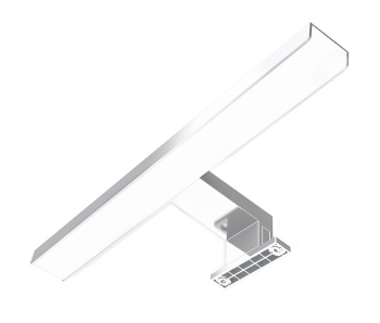 LED kúpeľňové osvetlenie nad zrkadlo 3v1, 7W, 455lm, 4000K, IP44, 40cm, chróm