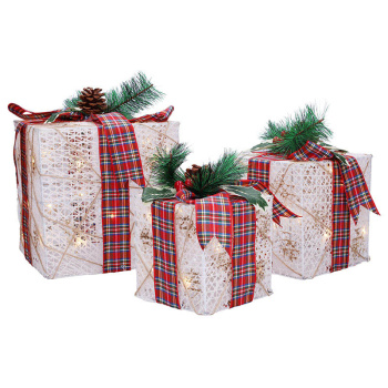 Sada 3 LED vianočných darčekov, 48x LED, IP44