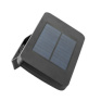 LED solárne svetlo so senzorom, 5W, 500lm, 4000K, Li-Ion, čierna