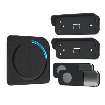 Bezdrôtový zvonček, 2 tlačidlá, do zásuvky, 200m, čierny, learning code