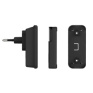 2x bezdrôtový zvonček, do zásuvky, 200m, čierny, learning code