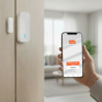 Smart WiFi hlásič pohybu/gong, magnet čidlo na dvere, napájanie zo zásuvky