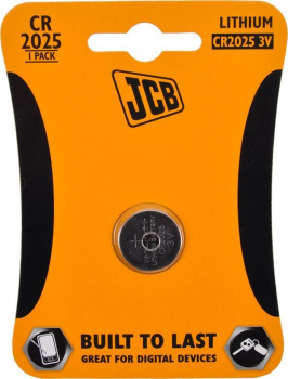 JCB gombíková lítiová batéria CR2025, blister 1 ks