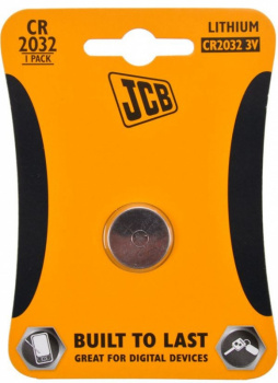 JCB gombíková lítiová batéria CR2032, blister 1 ks