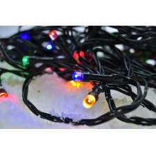 LED vonkajšia vánočná reťaz, 200 LED, 20m, prívod 5m, 8 funkcií, časovač, IP44, viacfarebný
