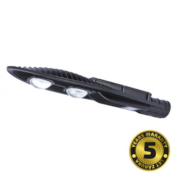 LED verejné osvetlenie, COB, 100W, 13000lm, Meanwell, 5000K, 120°, Ra70, IP65, 180-305V, čierna